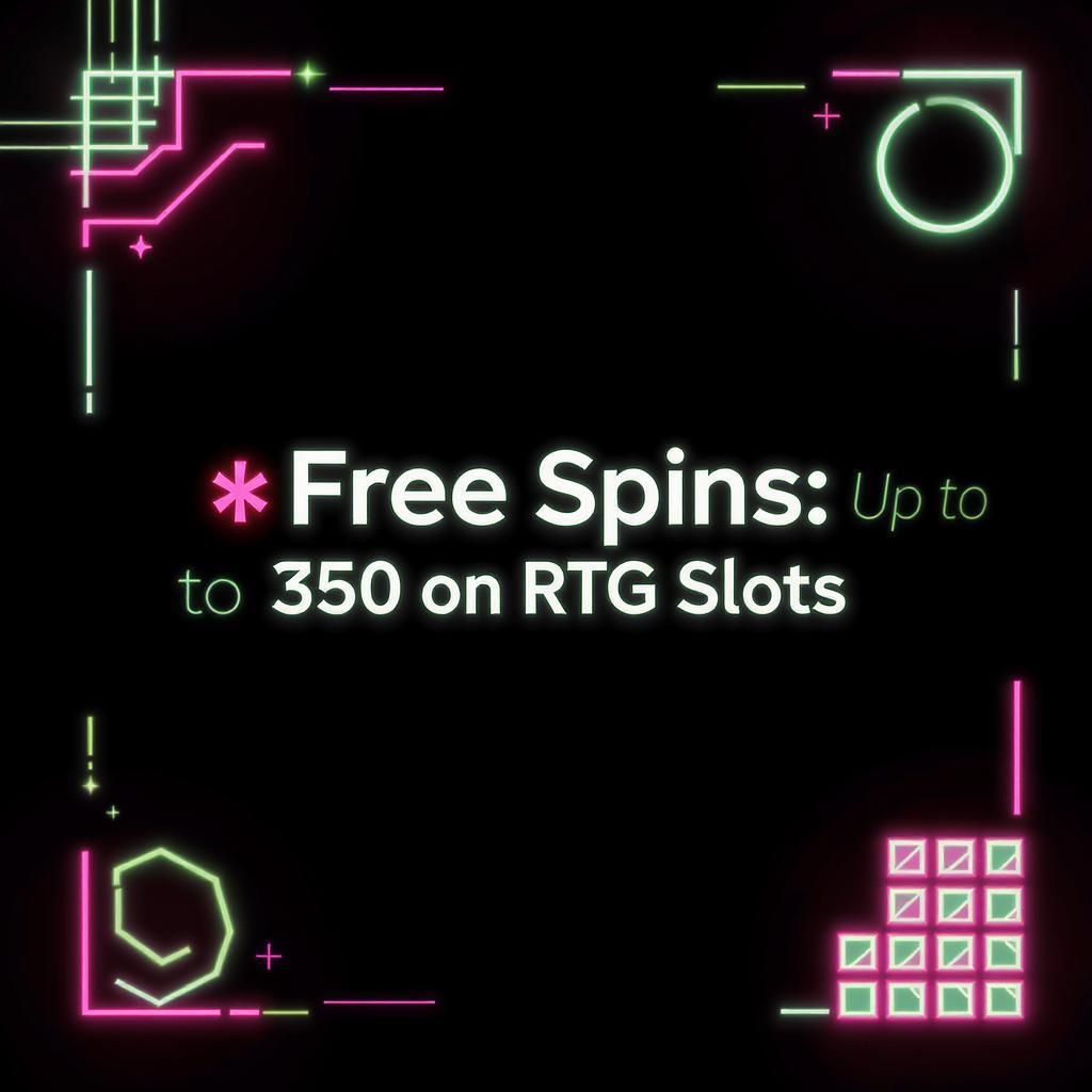 Free Spins: Up to 350 on RTG Slots